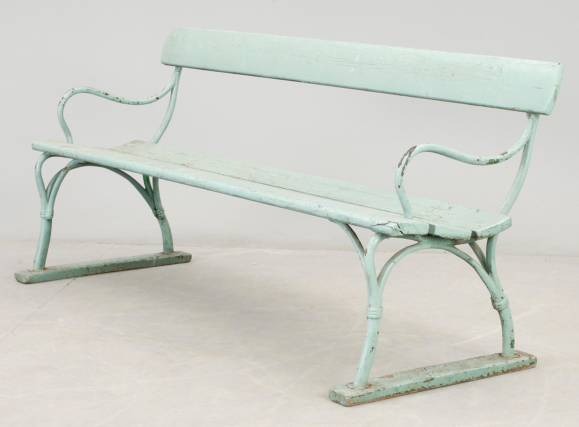 PARKBÄNK, troligen tidigt 1900-tal.