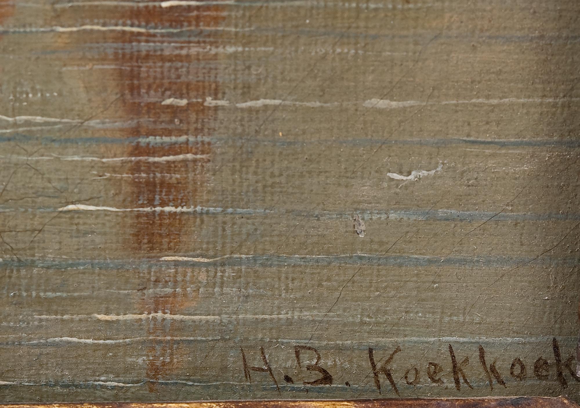 Hendrik Barend Koekkoek, LAIVOJA MERELLÄ.