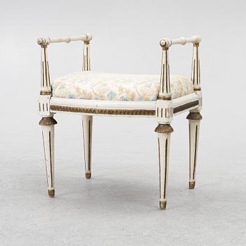 A late-Gustaivan stool, Swedn, around 1800.