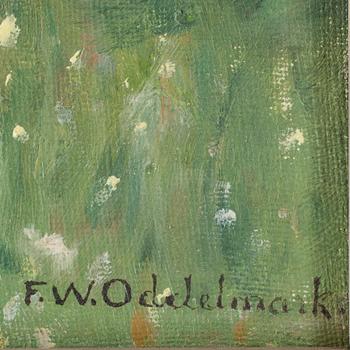 FRANS WILHELM ODELMARK, olja på duk. Signerad.