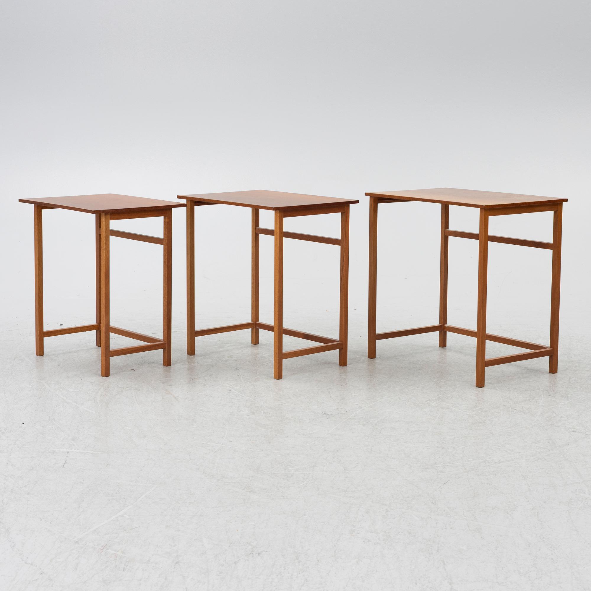 Josef Frank, set table, 3 pieces, model B 618, Svenskt Tenn, ca 1990.