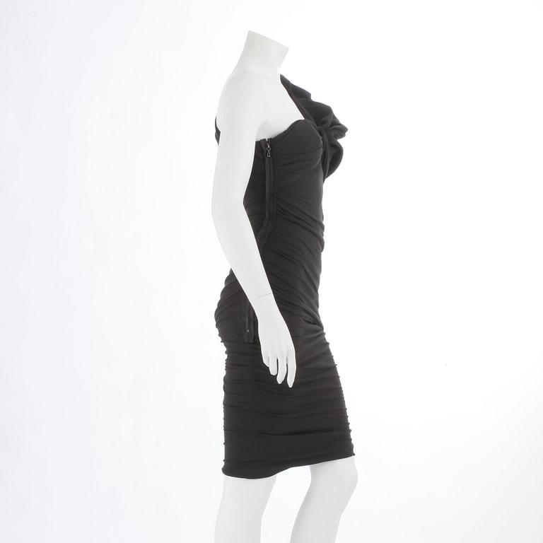 DRESS, Lanvin, a grey one shoulder dress.