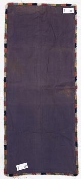 A sleigh cushion, signed BB and dated 1936, c. 160 x 67 cm.