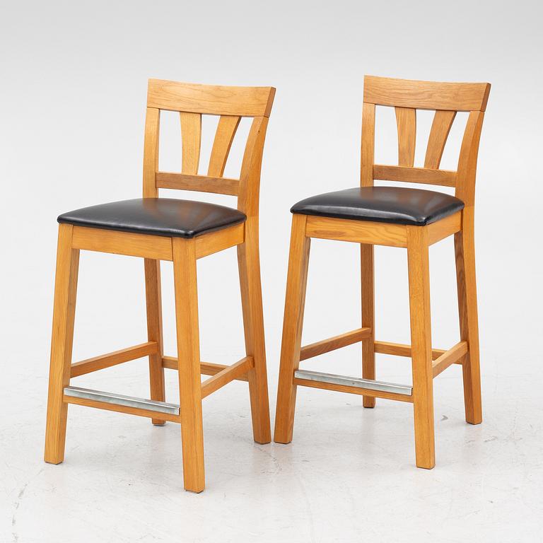 Barstolar, 8 st, "Inzel", Hans K, 1900-talets slut.