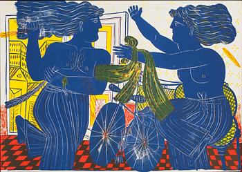 ALEXANDRE FASSIANOS, färglitografi, signerad och numrerad 32/150.