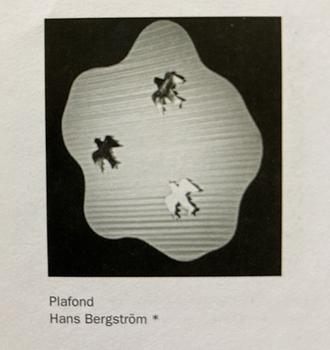 Hans Bergström, plafond, ateljé Lyktan, Åhus, 1940-50-tal.