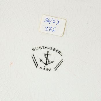 Wilhelm Kåge, two creamware flower pots, Gustavsberg 1920s.