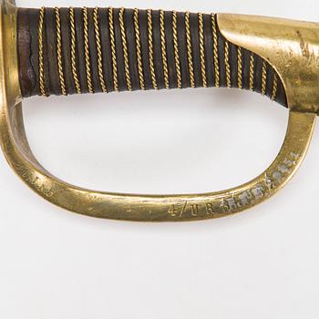 Sabre, Finnish, model 1927 (French model 1822) with scabbard.