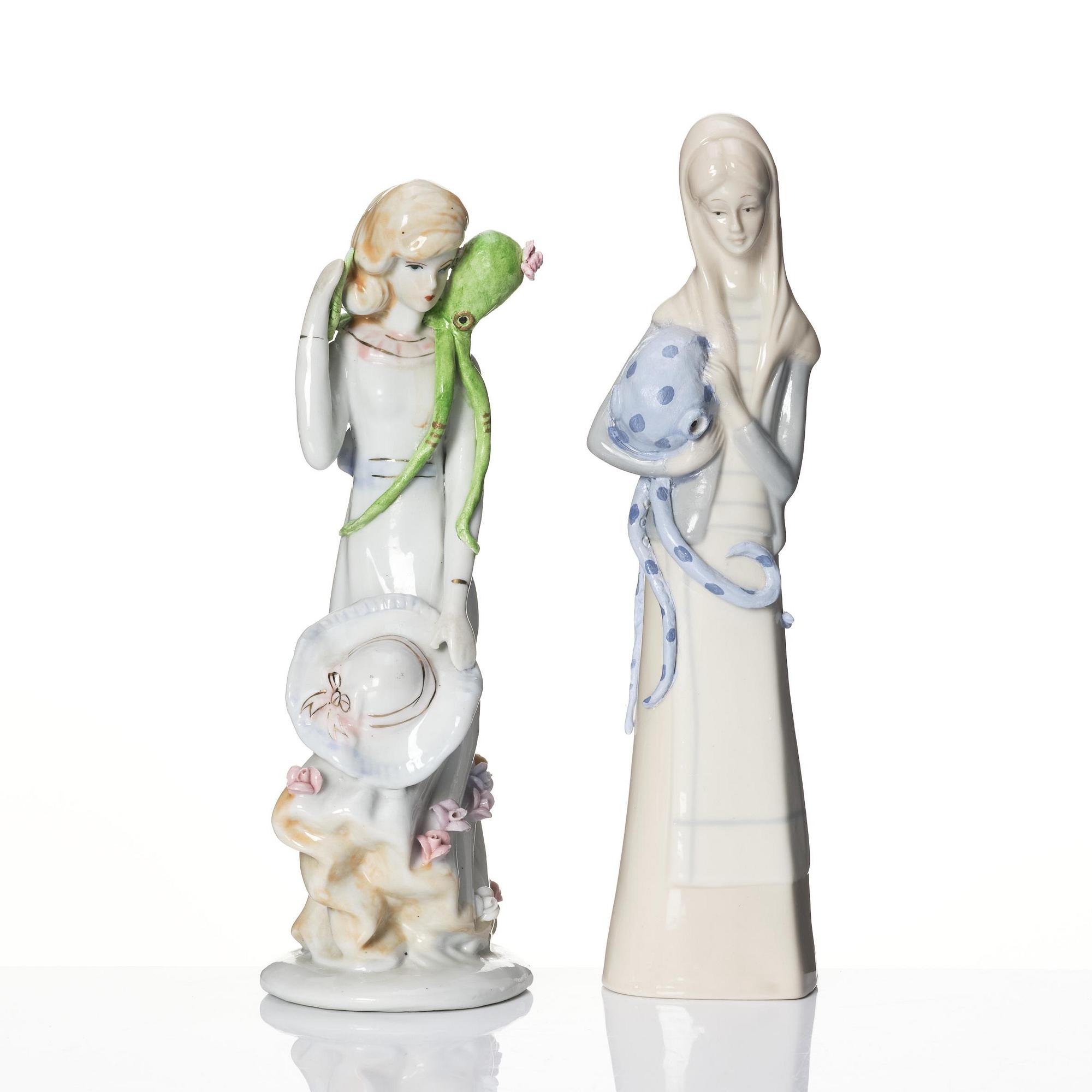 Ola Niklasson, Två kvinnor med prickiga bläckfiskar.