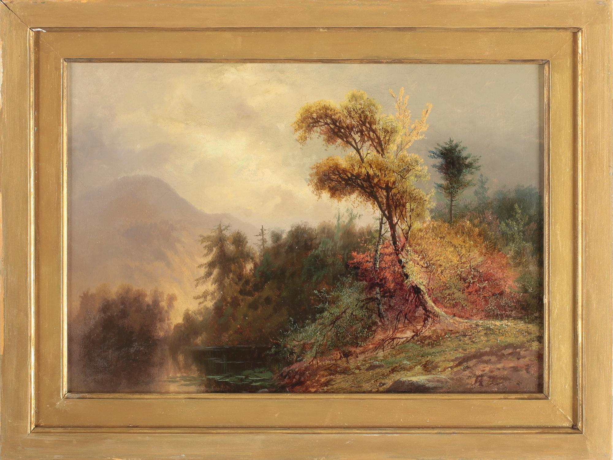 OKÄND KONSTNÄR, olja på duk, amerikansk skola, 1800-tal.
