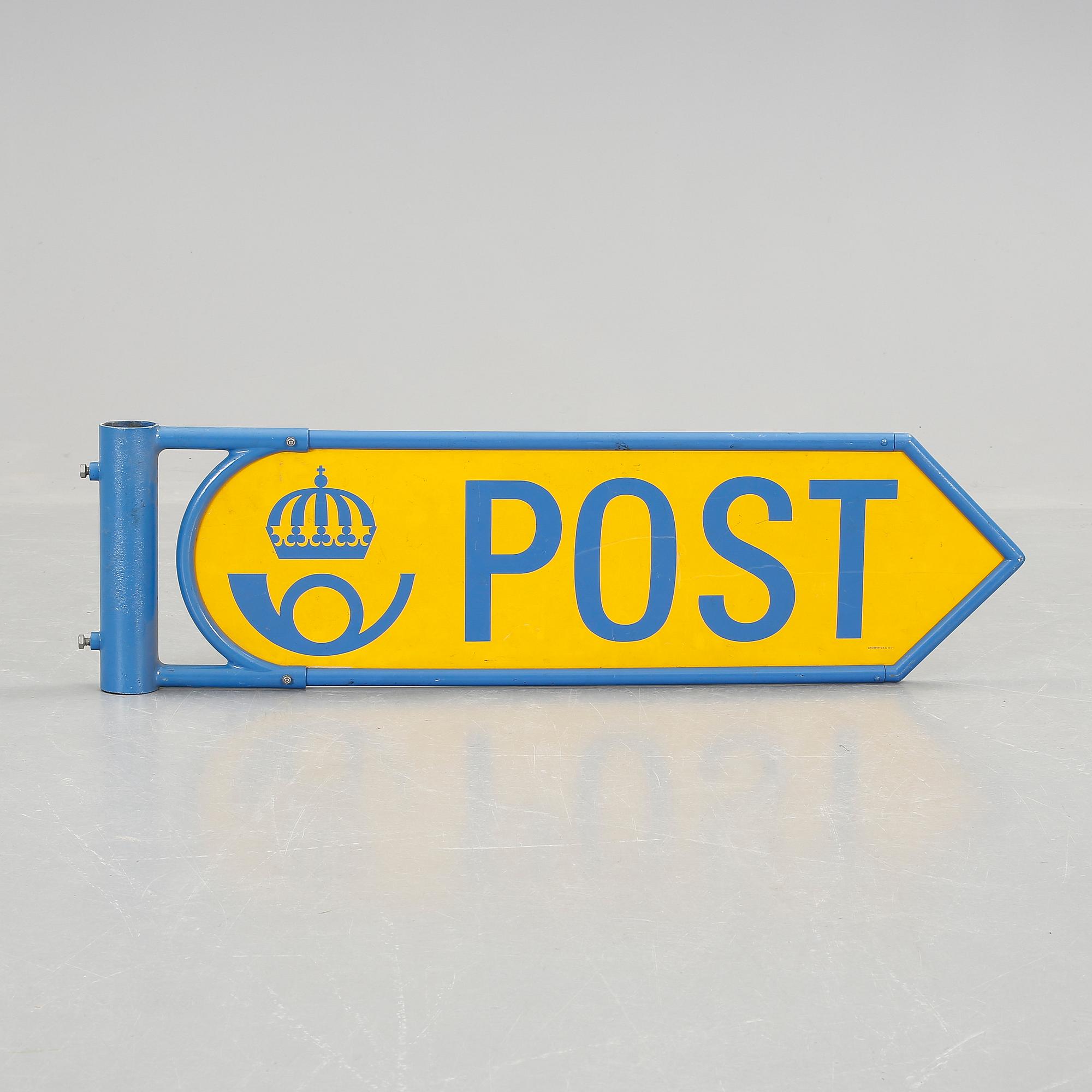 SKYLT. Posten, 1900-talets andra hälft.