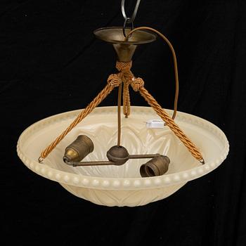 Harald Notini, a model '10073' ceiling light, Arvid Böhlmarks Lampfabrik, 1920's.