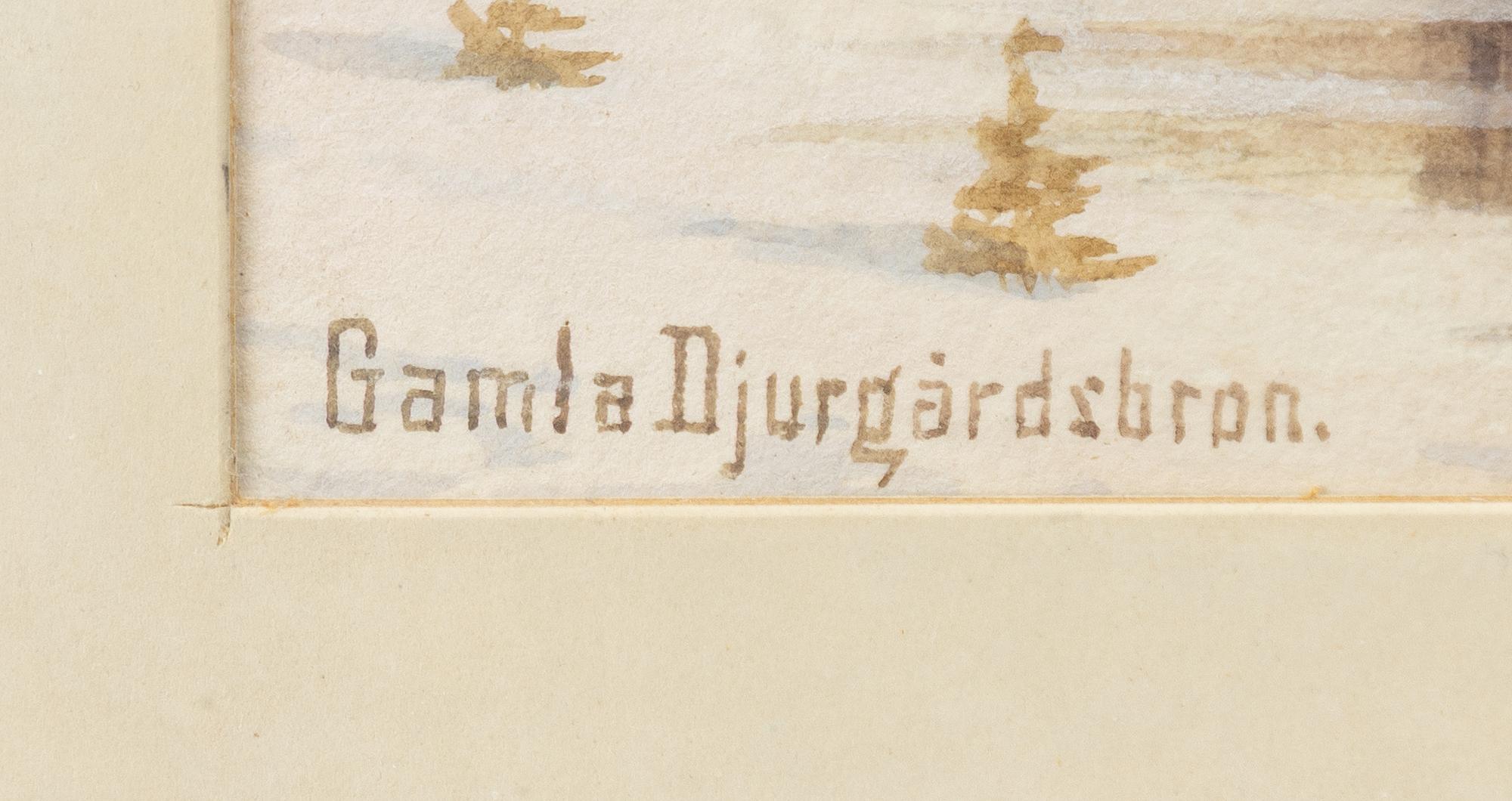 Fredrik Isberg, "Old Djurgården Bridge".