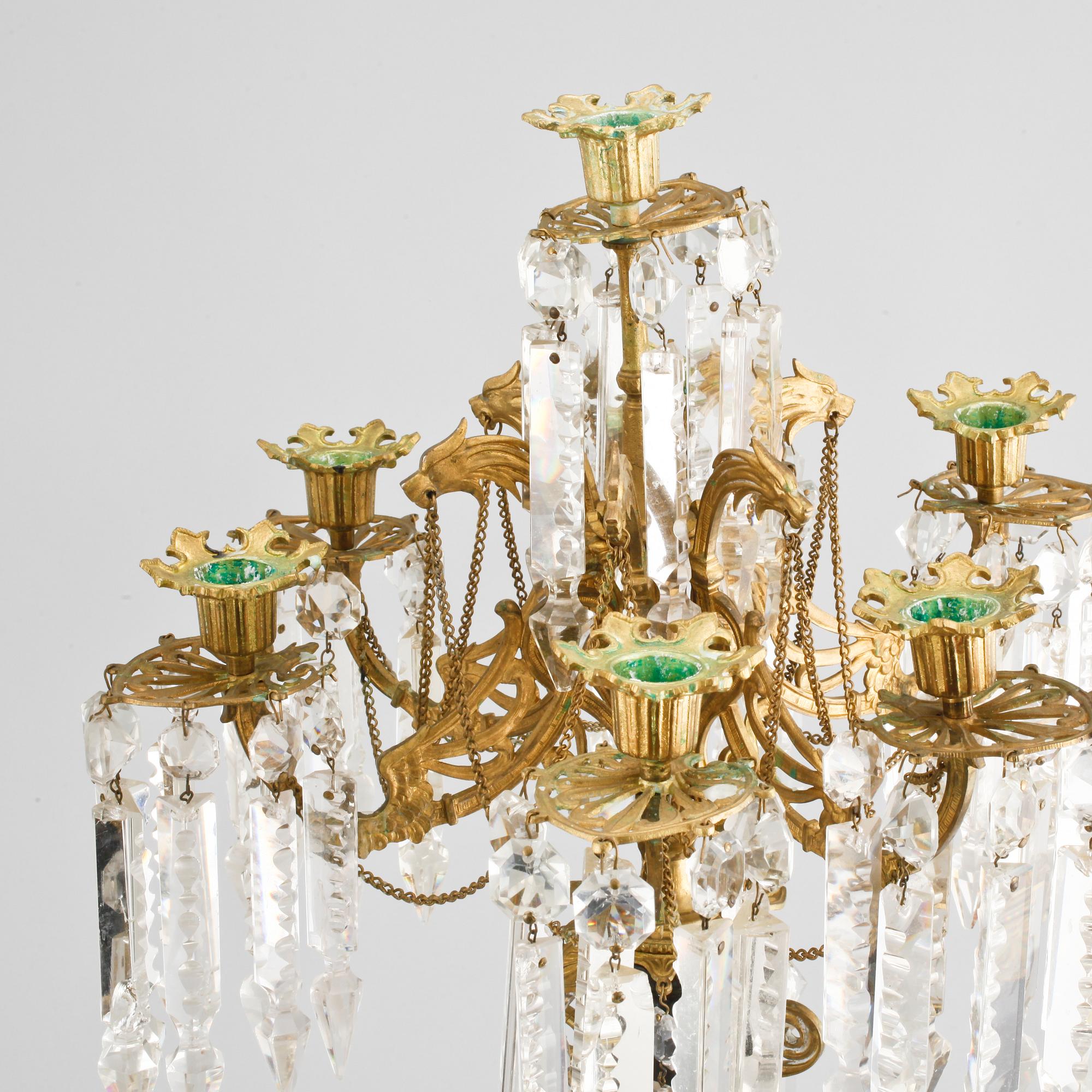 A pair of candelabras, second half of the 19th century.