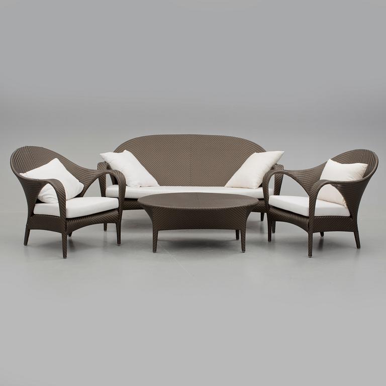 TRÄDGÅRDSMÖBLEMANG, 4 delar, "Tango", Richard Frinier, Dedon.