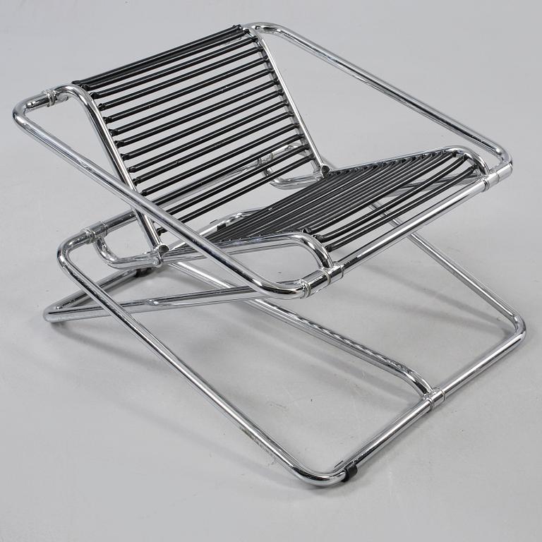 FÅTÖLJ, troligen "Rocking chair", Ron Arad, One Off, England. 1980-tal.