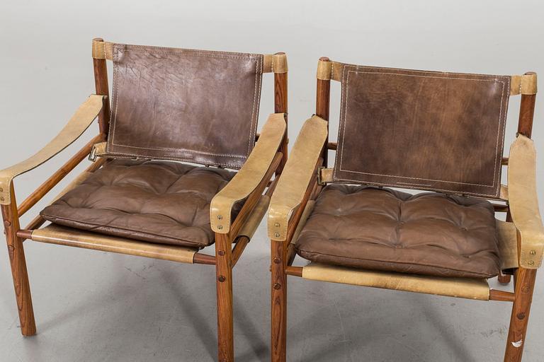 A PAIR OF ARNE NORELL "SIROCCO" ARMCHAIRS, 1960's.