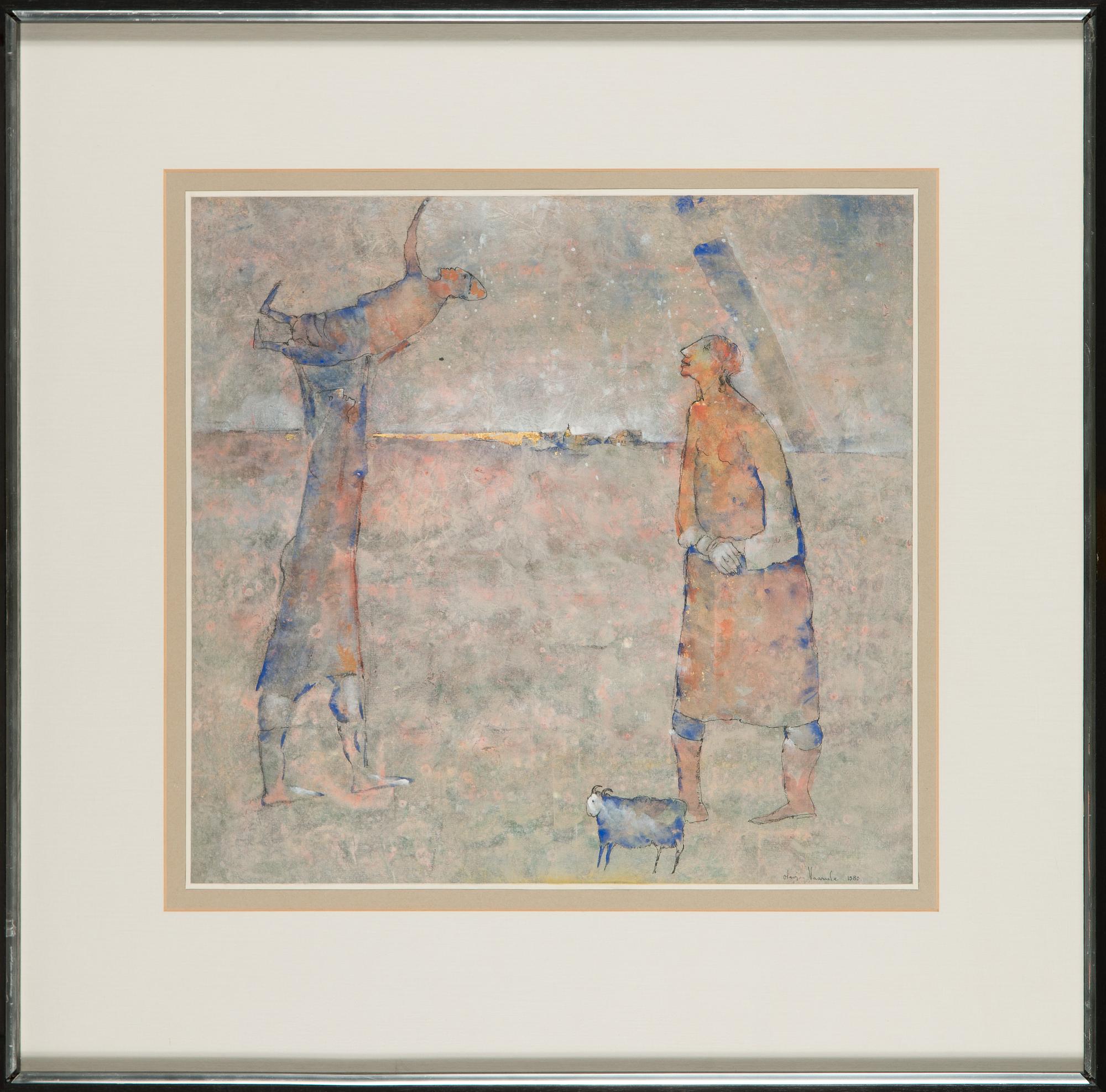 Olavi Vaarula, blandteknik, signerad och daterad 1980.