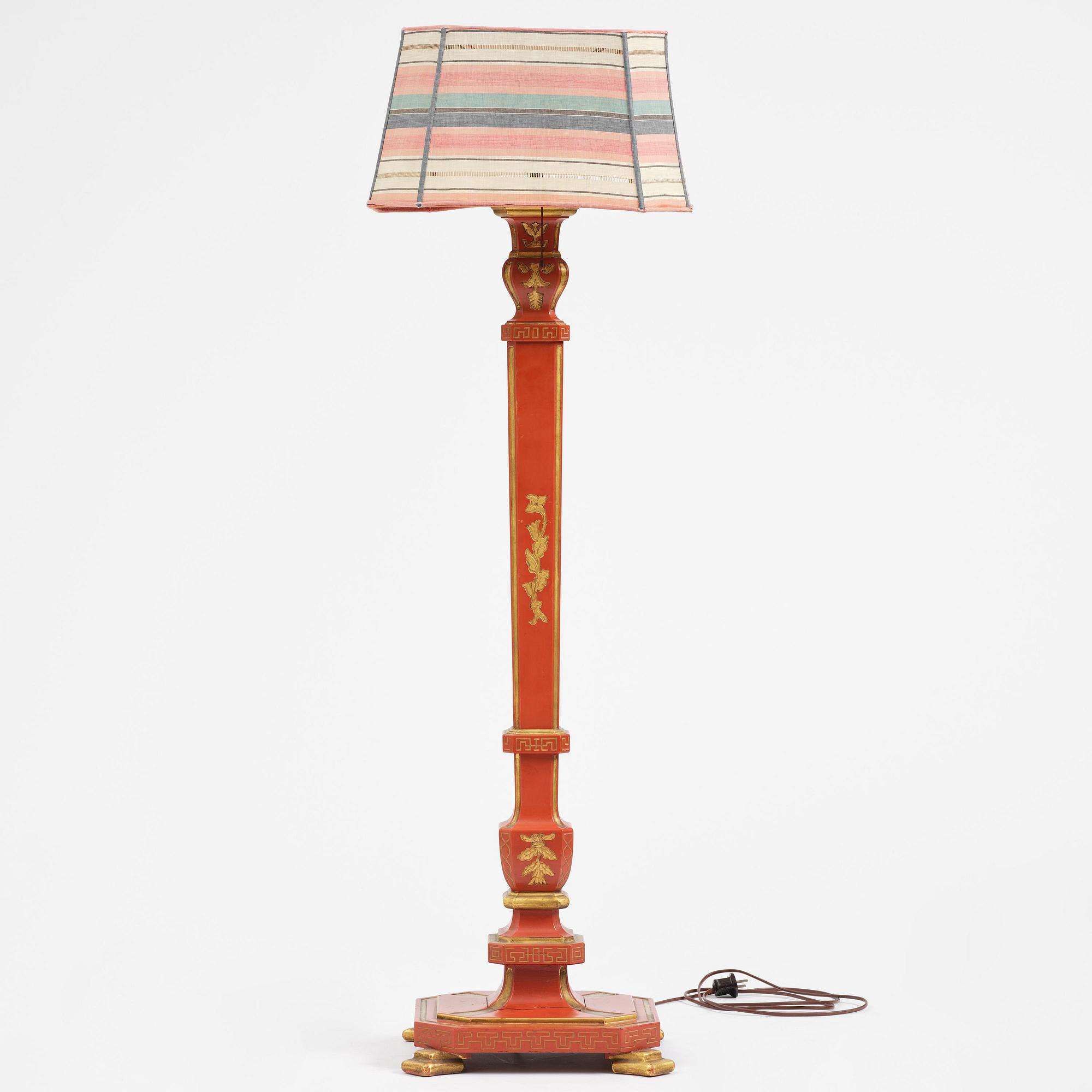 Carl Malmsten, golvlampa, Swedish Grace, snickarmästare Albin Johansson, Stockholm, för Villa Kvikkjokk, 1927.