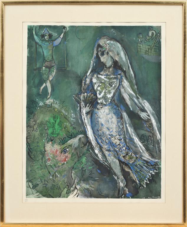 MARC CHAGALL, grafiskt tryck, sign och nr 945 i tryck samt nr 187/501.