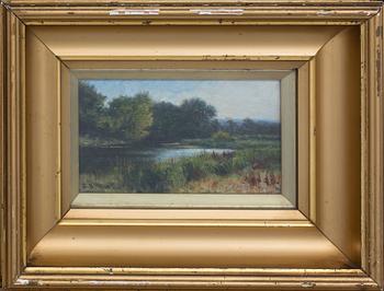 UNKNOWT ARTIST, painting, signed L.B Hunt.
