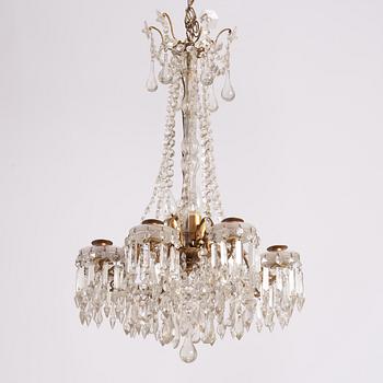 Chandelier, Sweden, late 19th century, Oscarian period.