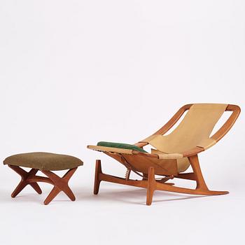 Arne Tideman Ruud, a teak 'Holmenkollen'/'3030' lounge chair from AS Inventar/ Norcraft, Gjövik, Norway, 1950s-1960s.