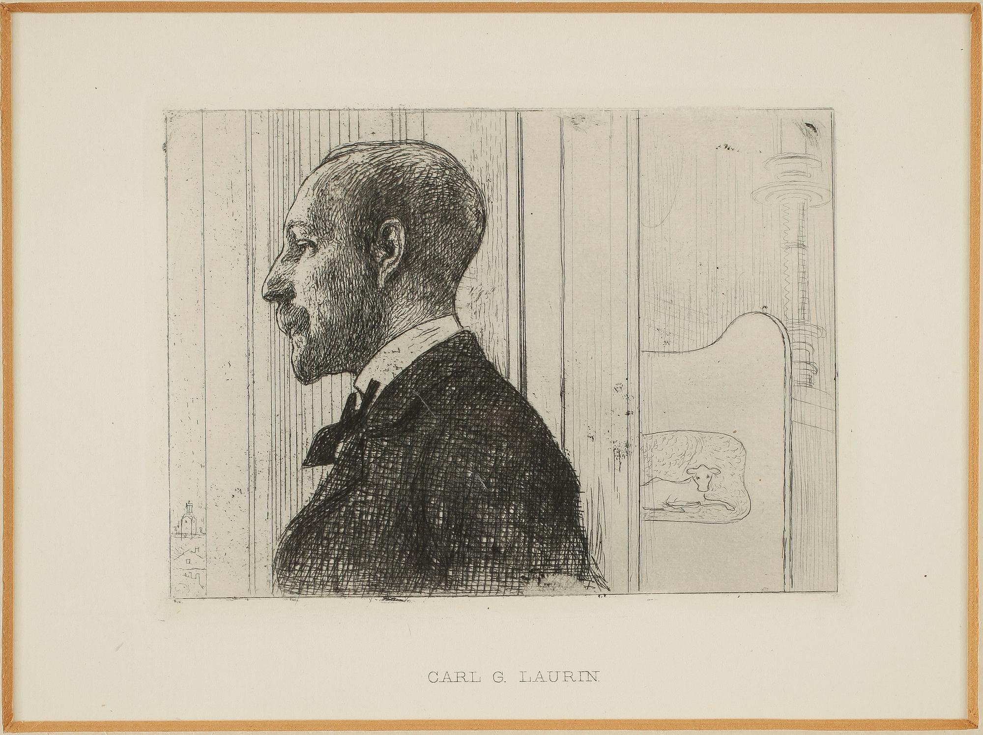 CARL LARSSON, etsning. 1906.