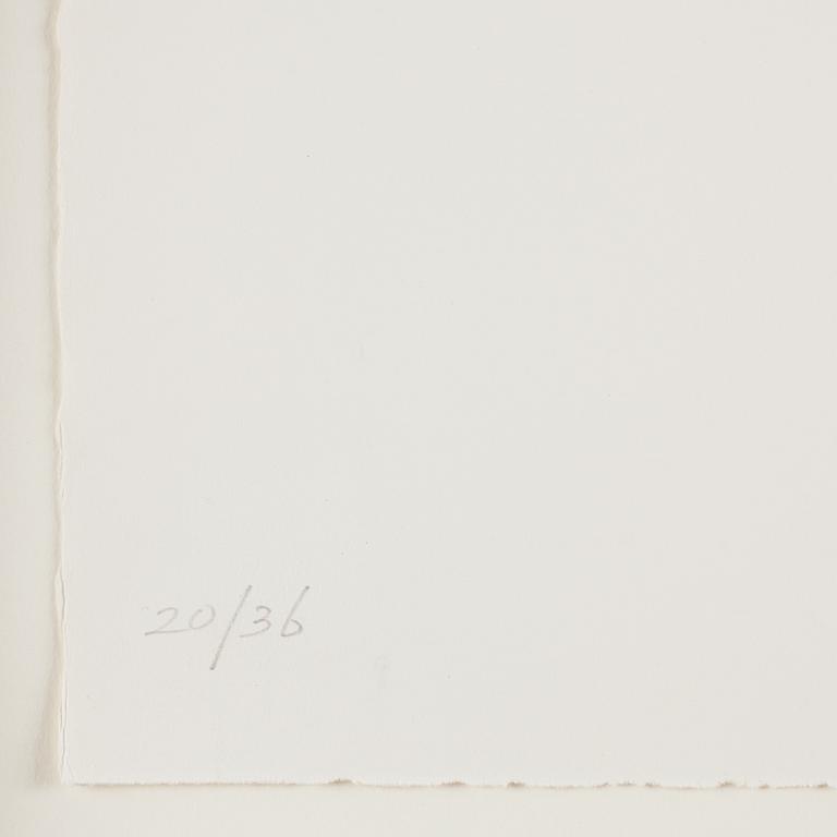 Joel Shapiro, pochoir i färg, 1990. Signerad och numrerad 20/36.