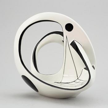 CARL-HARRY STÅLHANE, a rare ceramic sculpture, Rörstrand, Sweden 1954.