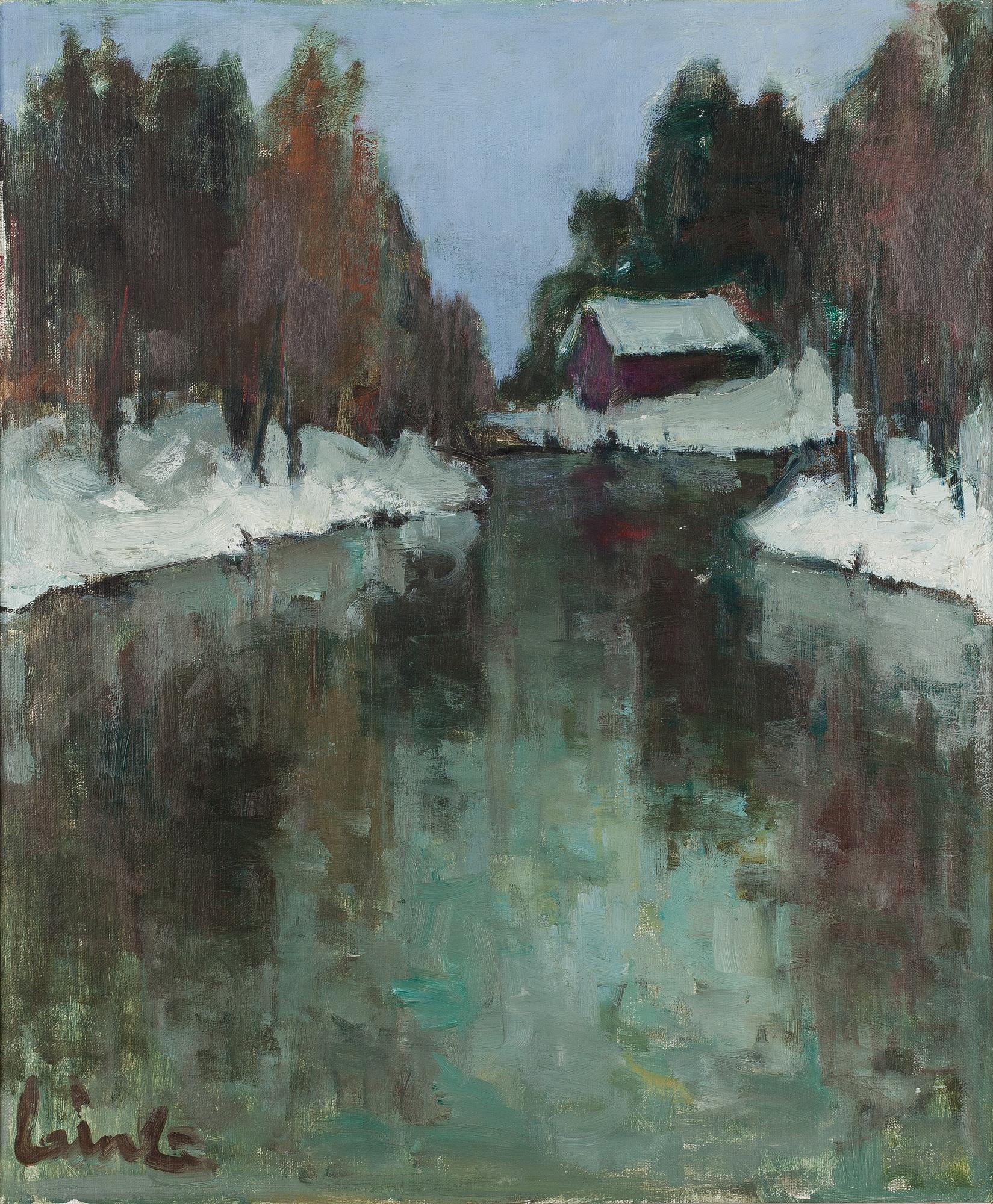 Olavi Laine, oil on canvas, signed.