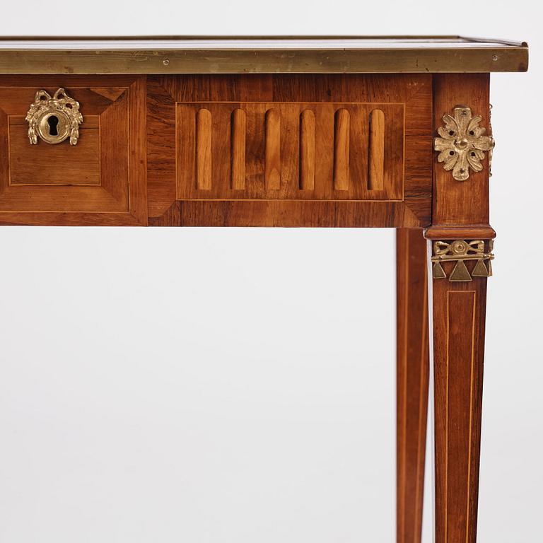 A Gustavian marquetry table by P. Rundgren (active 1779-1785), executed in the workshop of G. Iwersson.