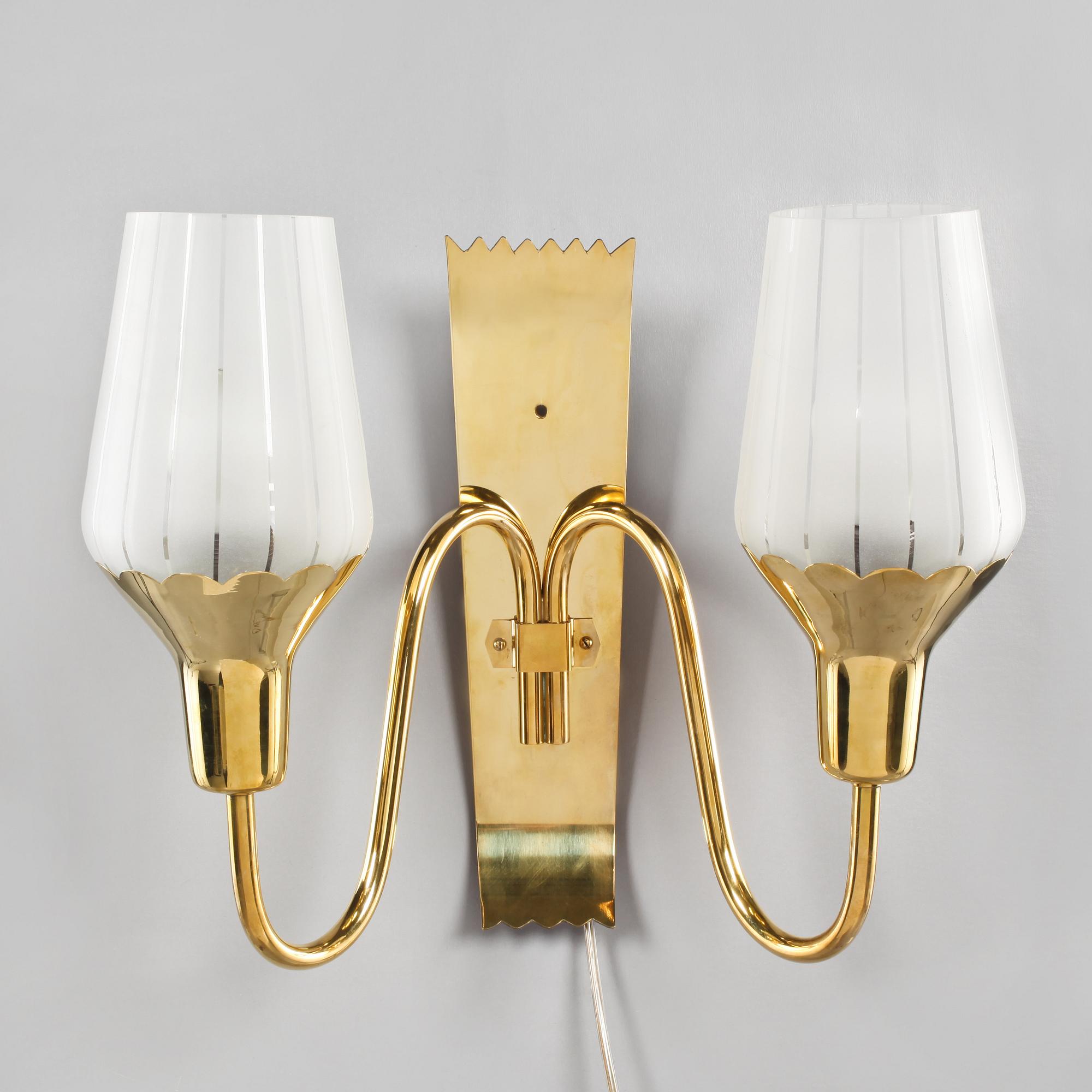 VÄGGLAMPA, 1900-talets andra hälft.