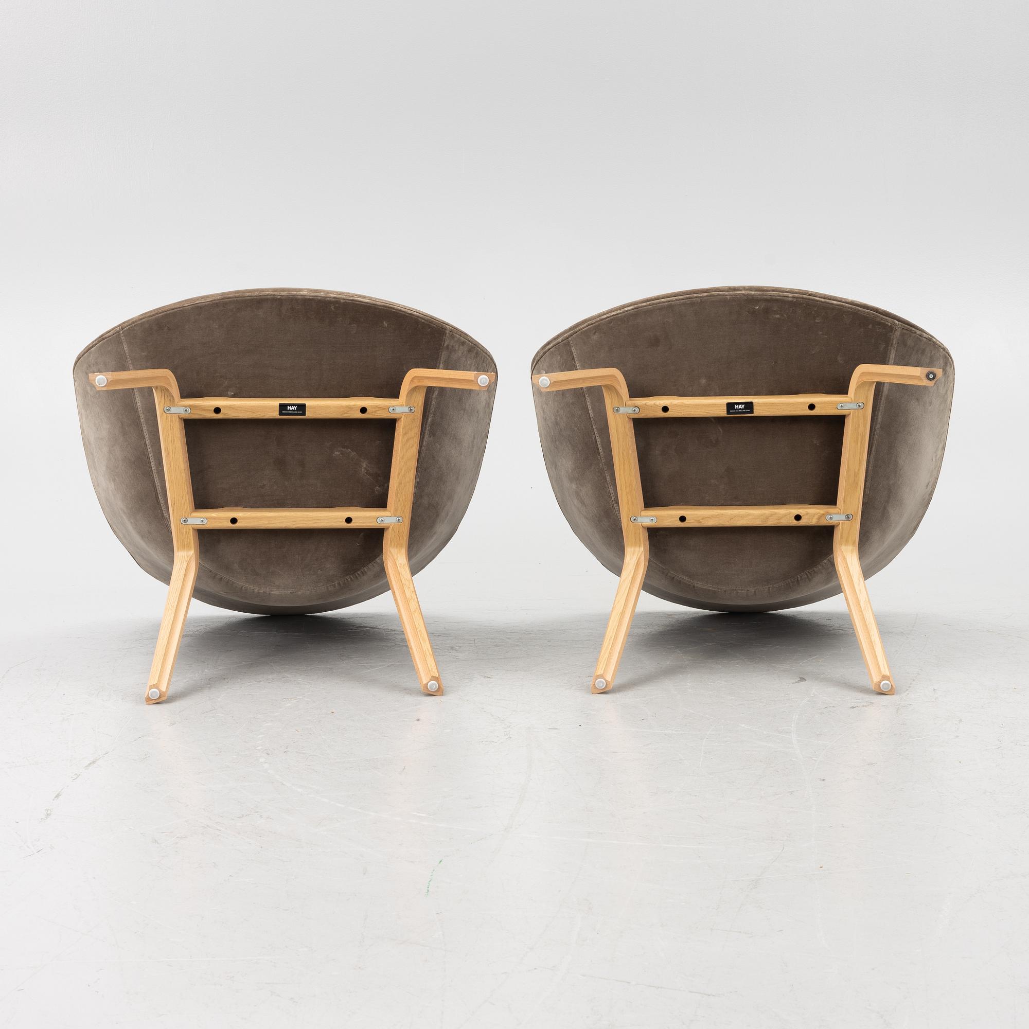 Hee Welling, fåtöljer, ett par, "About a lounge", HAY, 2000-tal.