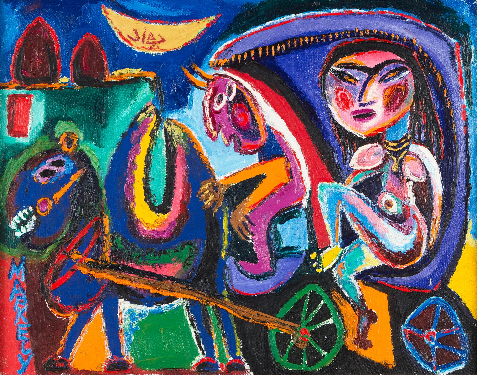 Djavad Mirdjavadov, Woman with Devil on Cart.