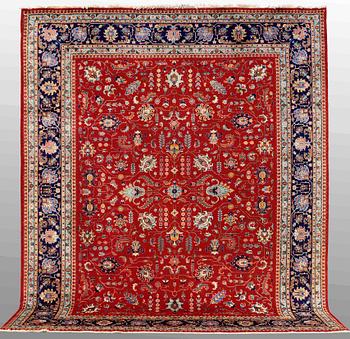A CARPET, Tabriz, ca 360 x 298 cm.
