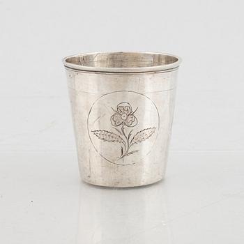 An 18th Century Silver Beaker, likely Norwegian.