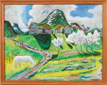 NICOLAI ASTRUP JUNIOR, oil on canvas, signed N Astrup Jr.