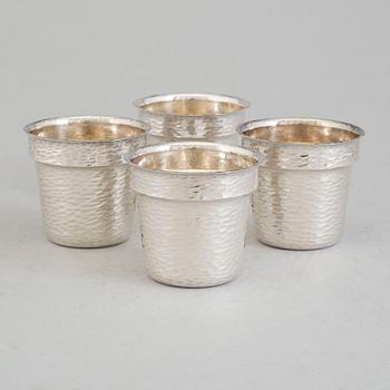 4 silver bowls by Eric Löfman, MGABm 1977.