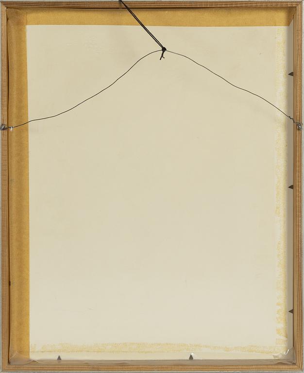 Inge Schiöler, chalk drawing, signed.