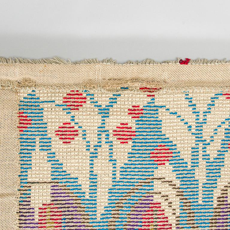Toini Joki, rya, modell för Ainon Pirtti. Ca 130 x 90 cm.
