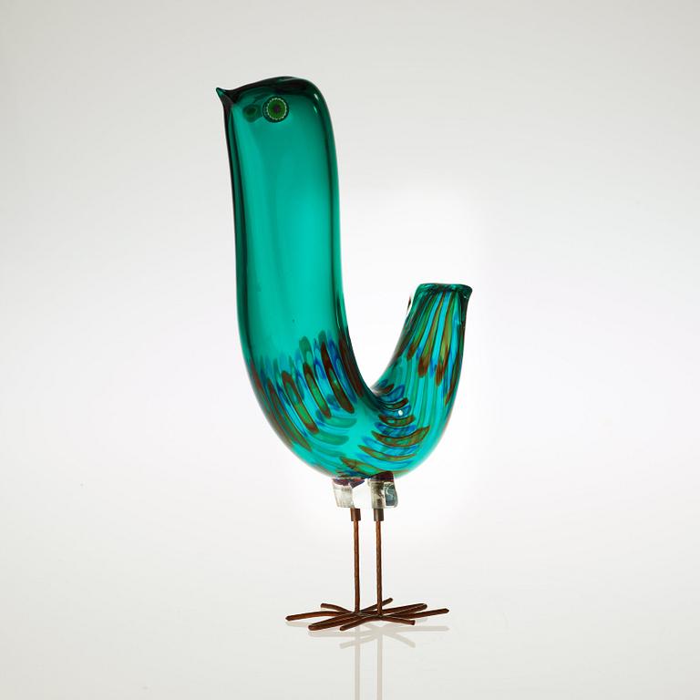 An Alessandro Pianon 'Pulcino' glass bird, Vistosi, Italy, 1960's.