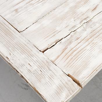 A table with stools, 20th/21st century.