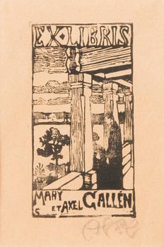 Akseli Gallen-Kallela, Ex libris Mary et Axel Gallén.
