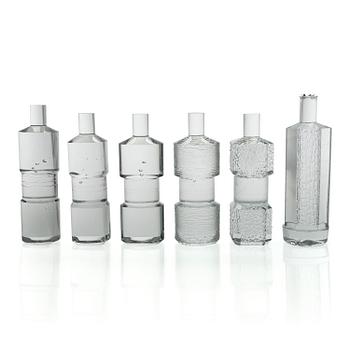 Timo Sarpaneva, prototyper, 6 st, signerade Original Design Timo Sarpaneva 1976 Iittala.