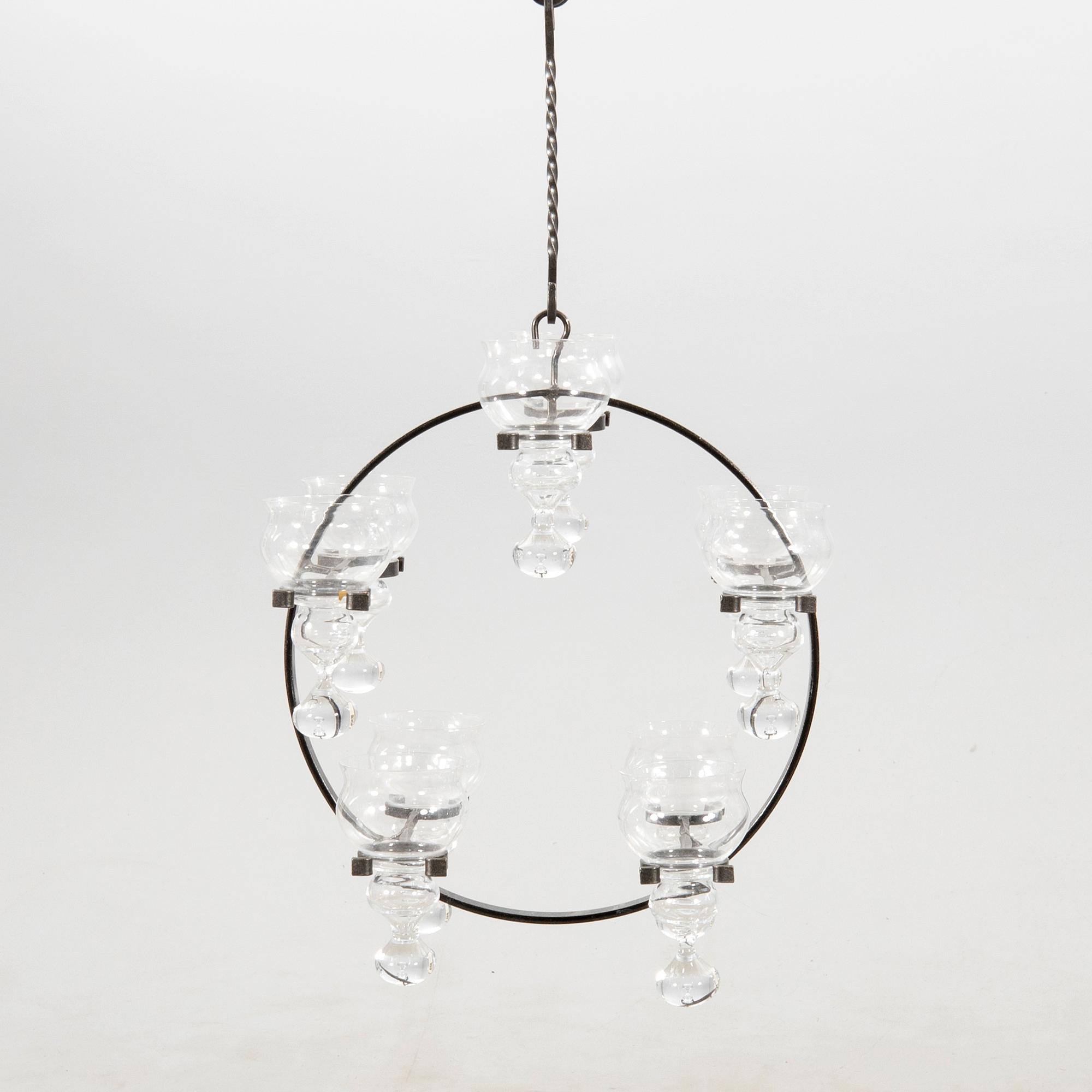Bertil Vallien, chandelier Boda Smide, early 20th century.