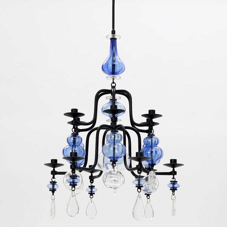 Erik Höglund, ceiling chandelier, Boda forge, second half of the 20th century.