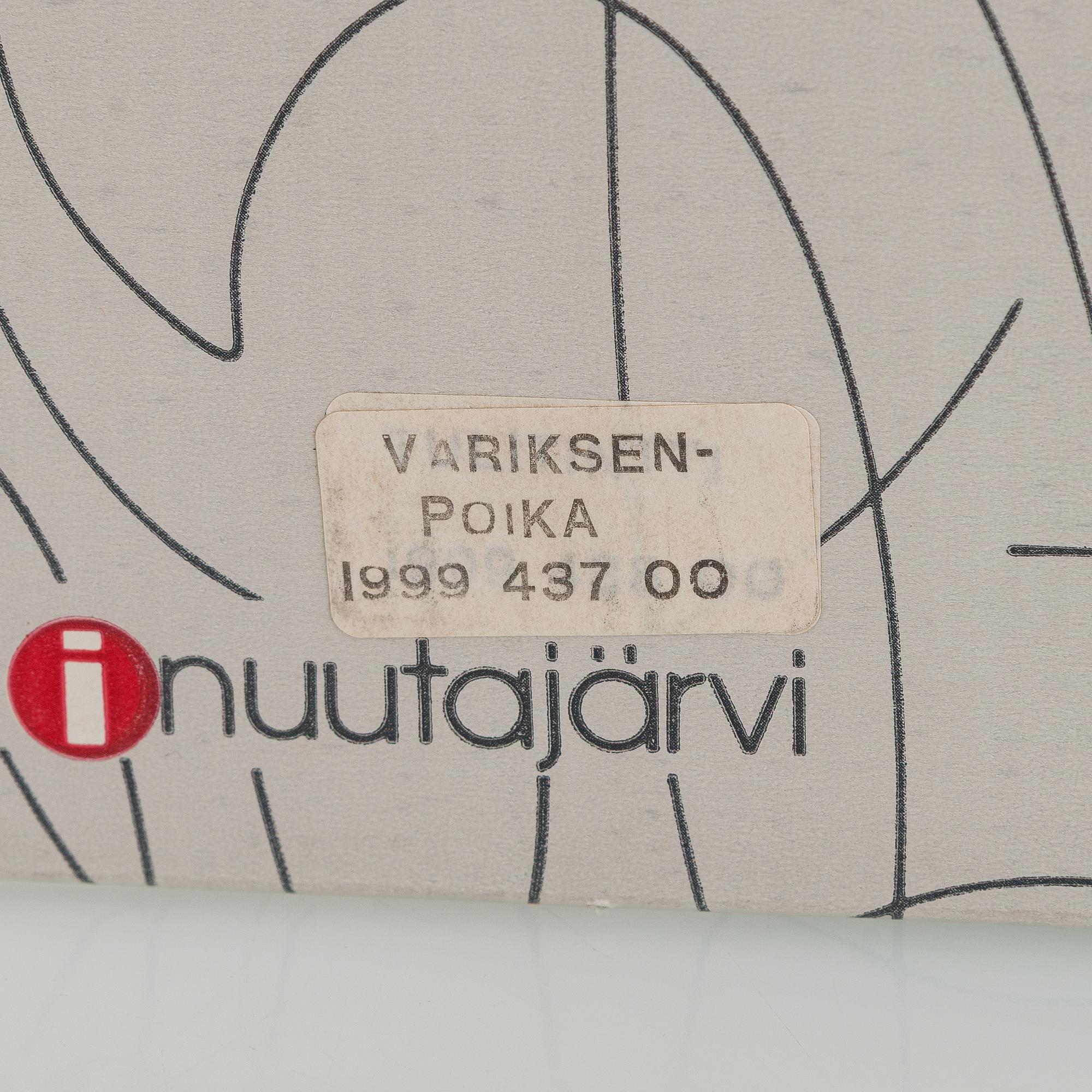 Oiva Toikka, glasfåglar, 4 st, signerade O. Toikka Nuutajärvi.