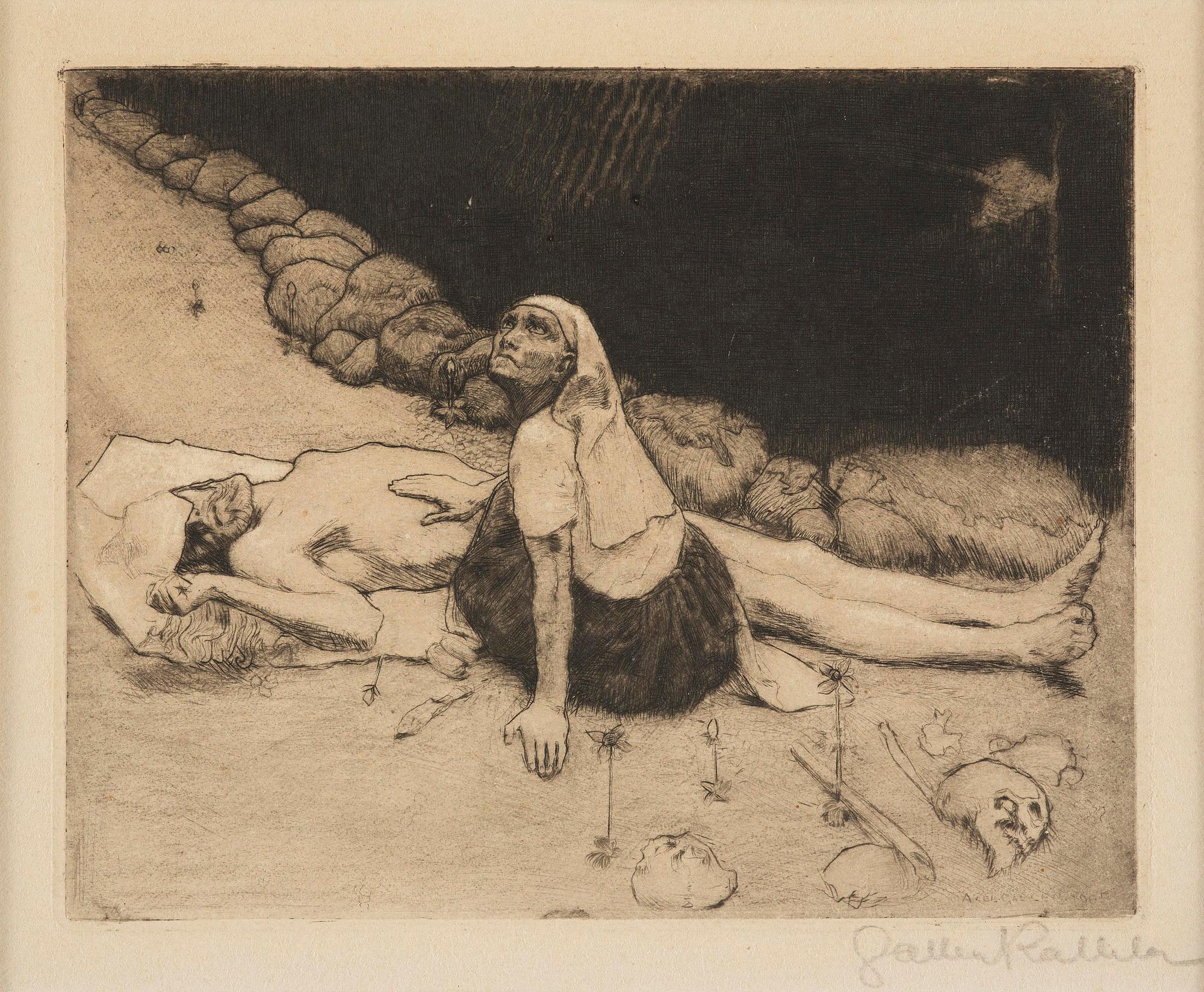 Akseli Gallen-Kallela, "Lemminkäinens Moder".
