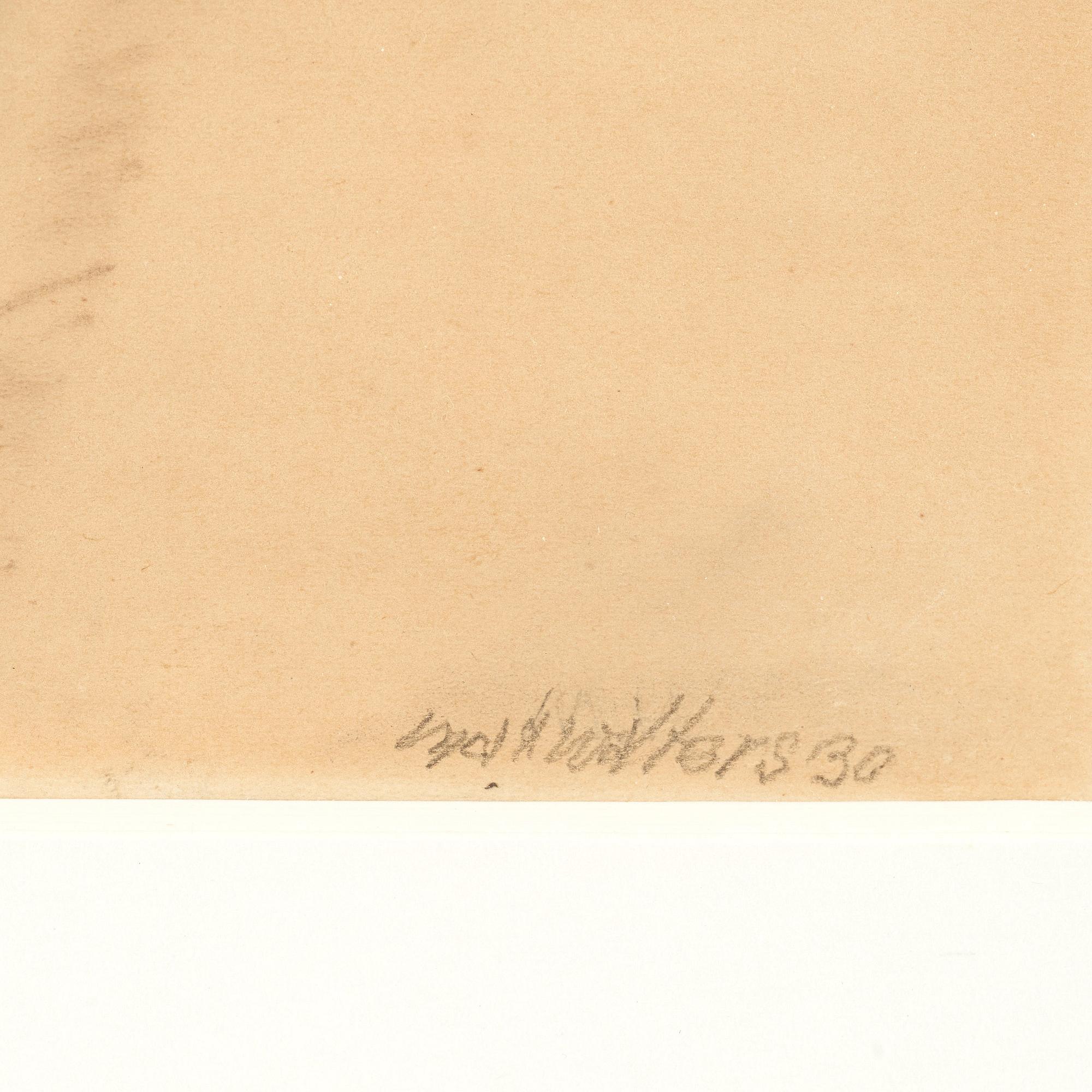 MAX WALTER SVANBERG, drawing signed and dated.